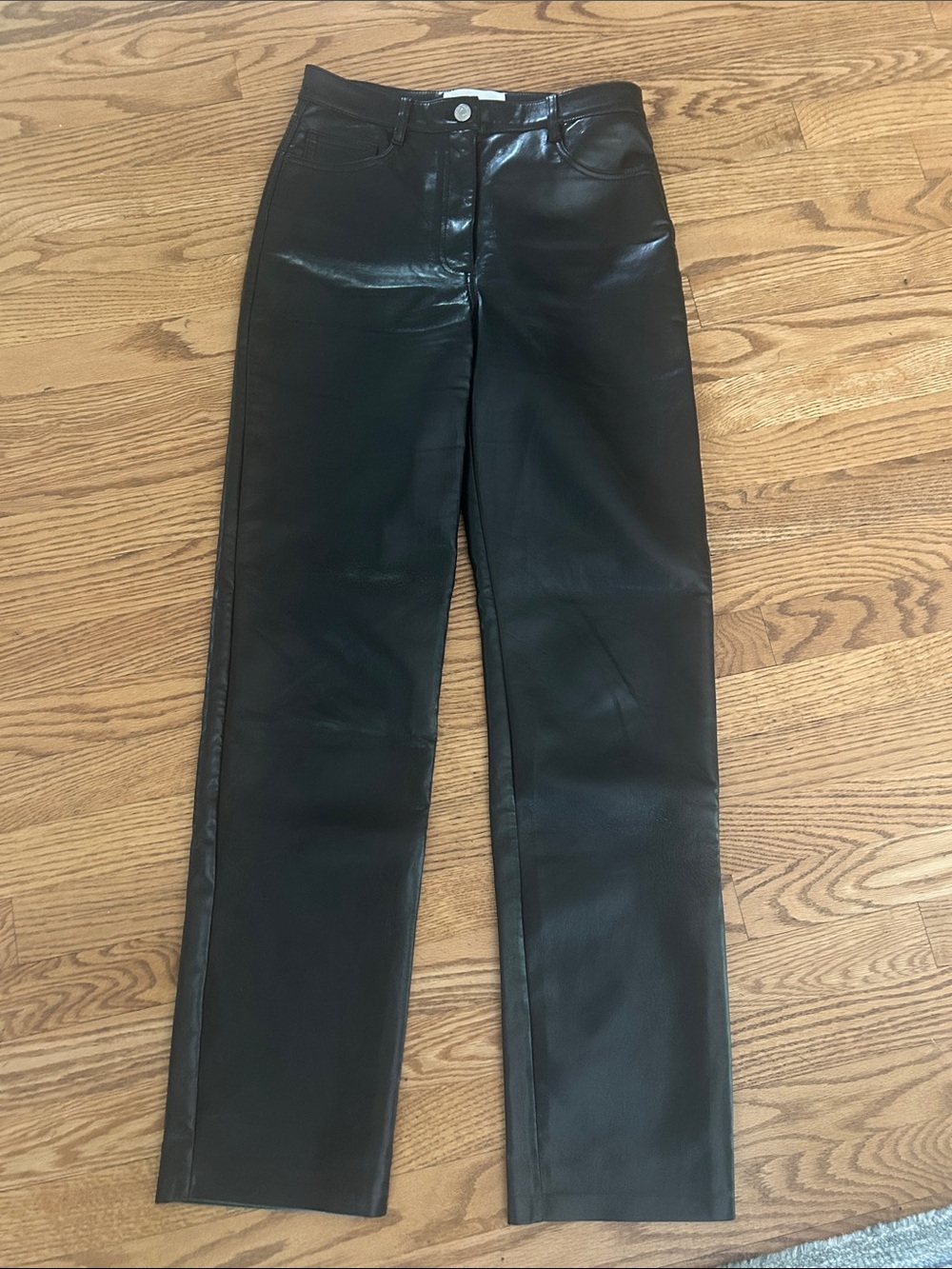 Wilfred Black Faux Leather The Melina Pants